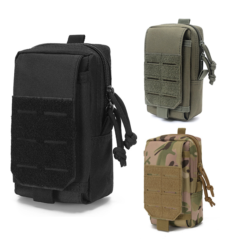 Outdoor Adventure Backpack - กระเป๋าผู้ชายพิเศษเข็มขัดกันน้ํากระเป๋าโทรศัพท์มือถือ MOLLE EDC Survival Kit กระเป๋าสตางค์กระเป๋าเป้สะพายหลัง